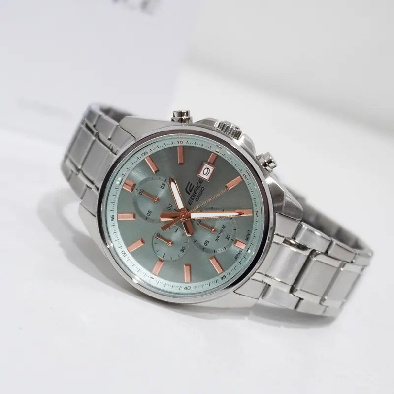 Casio Edifice Standard Chronograph Mint Green Dial Men's Watch- EFV-610DE-3A